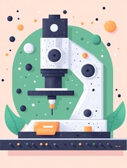 Advanced Alloy Testing in a High Tech Laboratory with Geometric and Copy Space