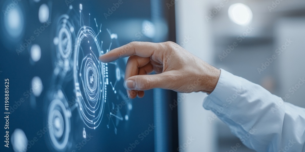 Aufkleber Interactive Urban Management Interface Haptic Display with Real-Time Data Visualization for Smart City Operations - Enhancing Efficiency and Connectivity in Public Sector Innovation