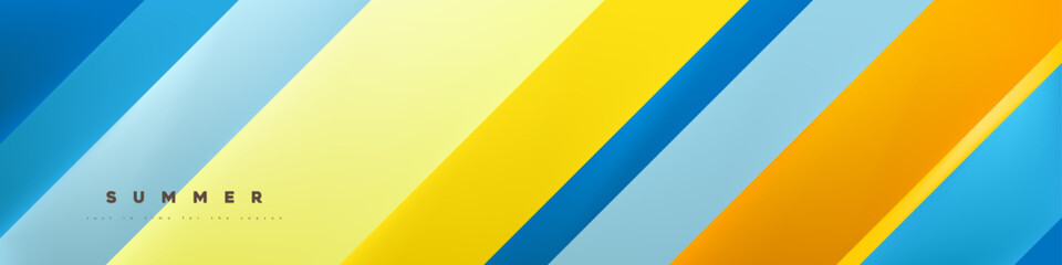Summer web banner template with abstract background tropical beach vibes
