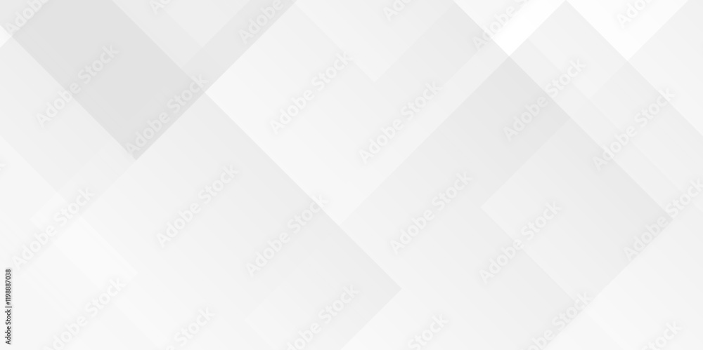 Poster vector white and gray overlap triangle geometric technology pattern. minimal rectangle randomly arra