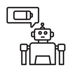 Chatbot Robot Icon - AI Robot for Smart Communication and Interaction