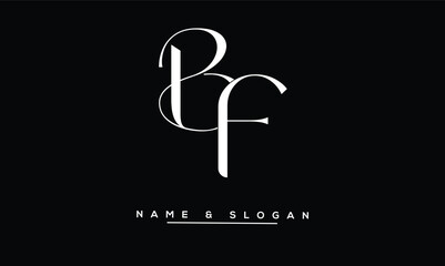 FB, BF Abstract Letters Logo Monogram