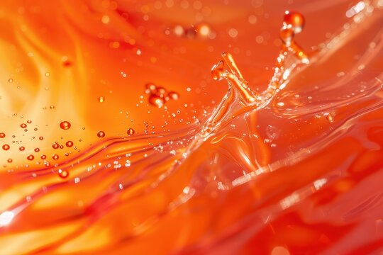 Vibrant red-orange drip texture evoking liveliness and energy