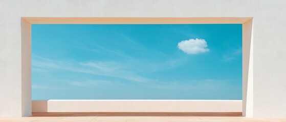 Minimalist Architectural Clean White Structures with Open Sky View - Urban Development Marketing and Sustainable Housing Inspiration for Modern Eco Living