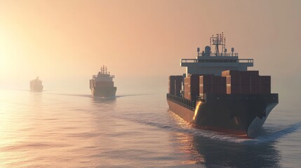 webinar banner, Aerial top view of cargo maritime ship with contrail in the ocean ship carrying container and running for export  concept technology freight shipping by ship forwarder mast