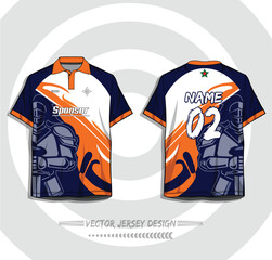 Naklejka premium Soccer jersey design for sublimation sport t shirt design