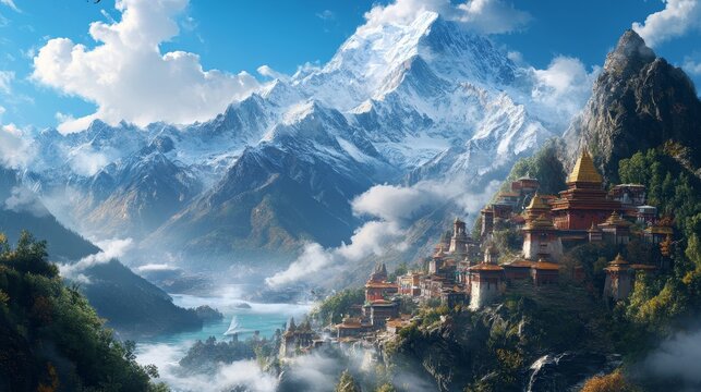 Himalaya mountains, Nepal.