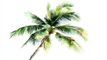 Obraz premium palm tree isolated on white