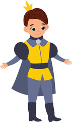 Cartoon Prince Character Illustration