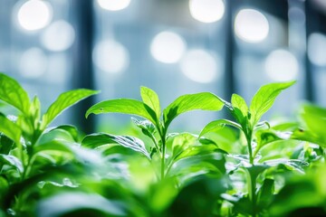 Obraz premium A detailed view of a leafy plant, perfect for illustrating nature or gardening themes