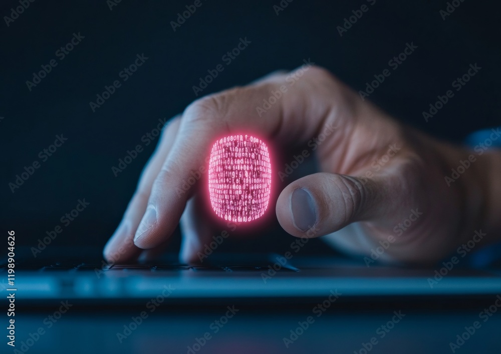 Aufkleber cybersecurity alert phishing warning pop-up on laptop screen in minimalist workspace
