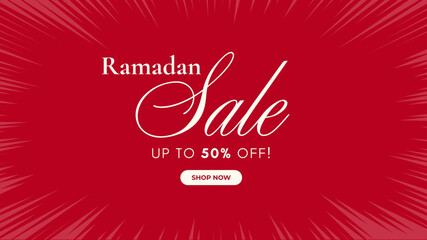 Ramadana Sale upto 50% of vector illustrator 