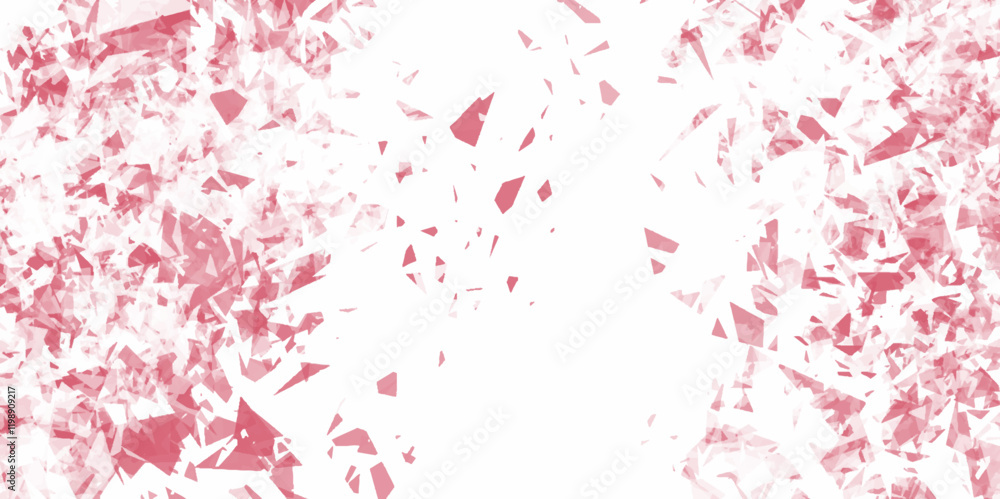 Aufkleber abstract broken glass effect texture background vector. smoot and luxury white and red grunge backgr