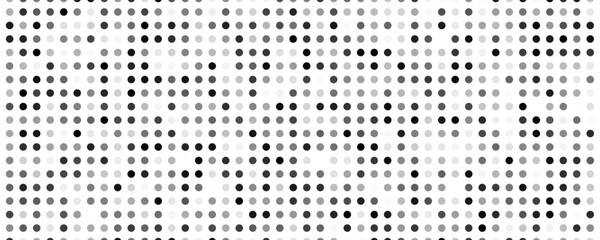 Monochrome halftone background with dots