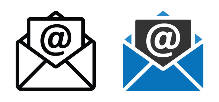 email icon. mail symbol for app, ui, website and design element. transparent png and vector illustration.