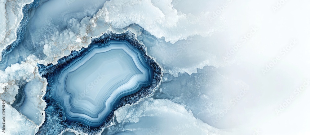 Poster blue agate stone texture with copy space for design and text placement