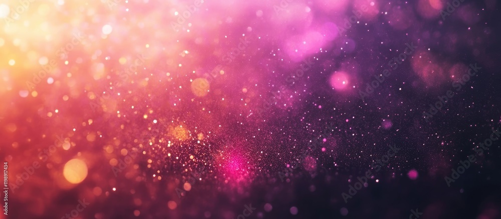 Poster colorful bokeh background with pink and orange hues creating a vibrant abstract effect featuring sof