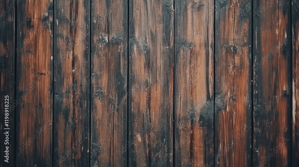 Poster dark rustic wooden wall texture with detailed grain pattern suitable for background design copy spac