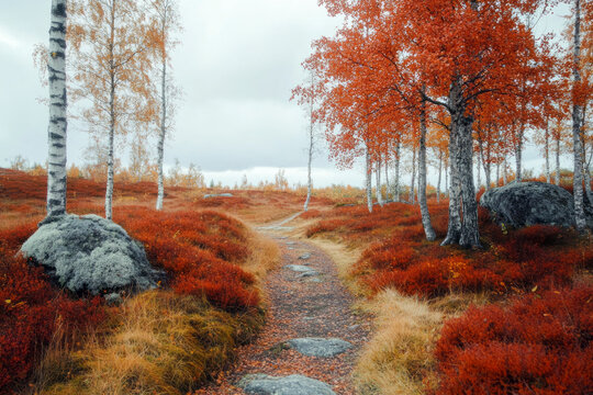 Autumn Serenity in Nordic Forests
