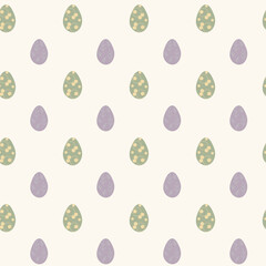 pastel Easter eggs seamless pattern