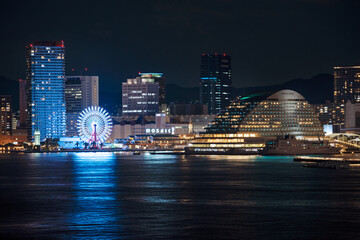 Obraz premium 夜の神戸の風景
