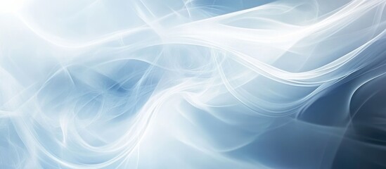Fototapeta premium Abstract soft blue smoke texture background with flowing curves and gradients suitable for creative design projects Copy Space