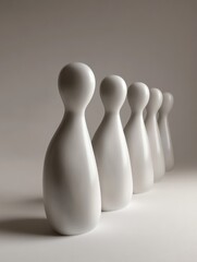 A group of six simplistic figures representing unity and collaboration.