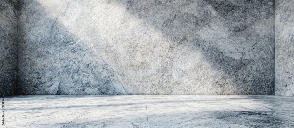 Aufkleber empty marble interior with soft lighting and textured walls suitable for backgrounds or product disp