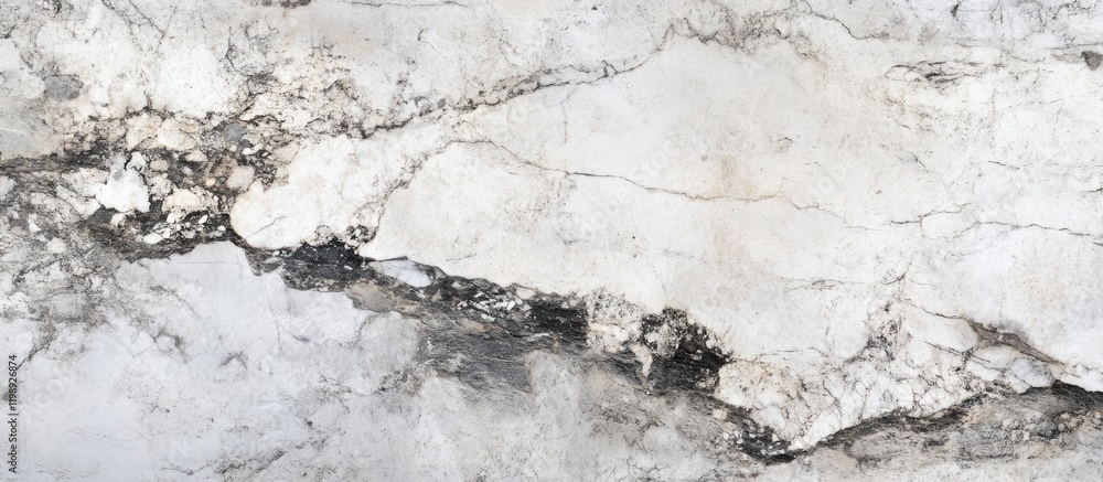 Poster textured gray and white marble with natural veining and subtle patterns copy space