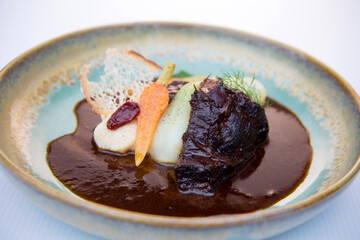 Red Wine Braised Leg of Lamb