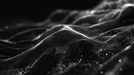 Extraordinary Geometric abstract background with connected line and dots network and connection