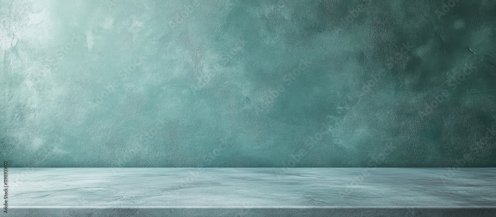 Poster textured teal background with a polished surface and plenty of copy space for product display or tex