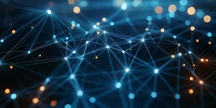 Network Topology Background | Connected Nodes | Interconnectivity | Data Flow | Digital Nexus