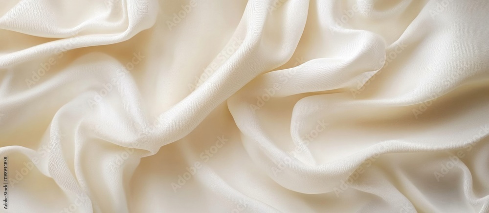 Aufkleber white silk fabric texture with soft folds and gentle draping suitable for various backgrounds and de