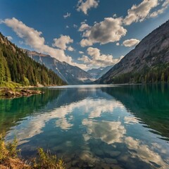 lake in the mountains