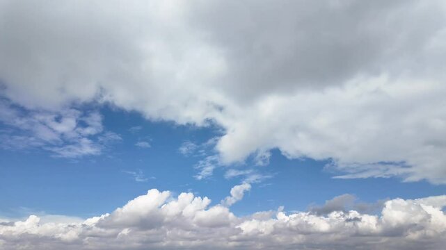 Fast moving clouds timelapse video	