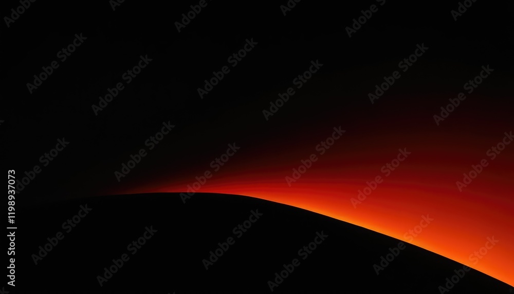 Poster orange black wavy gradient background with grain and noise texture for header poster banner backdrop