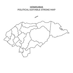 Detailed outline of Honduras political divisions for editing purposes