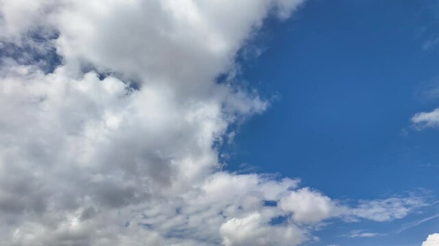 Fast moving clouds timelapse video	