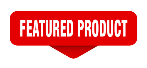 featured product sticker. featured product sign on transparent background