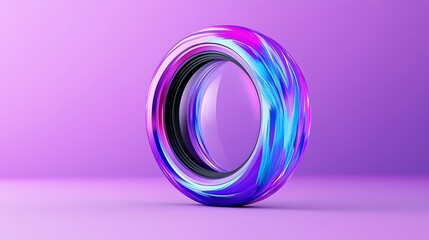 A dynamic circular logo concept that incorporates a graphic camera lens, perfectly suited for a videography service advertisement. The logo is designed with a contemporary flair, balanced with enough