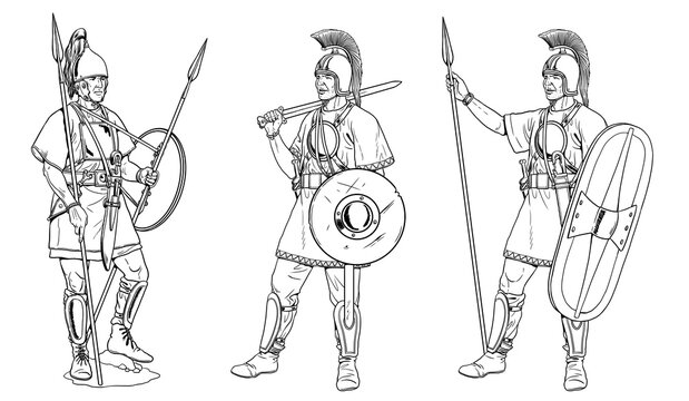 Iberian warriors. Dangerous and brave enemies of the Roman Empire.