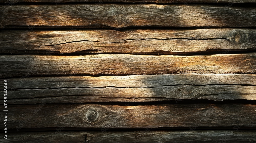 Poster weathered wooden texture background with rough surface and natural patterns, ideal for rustic design