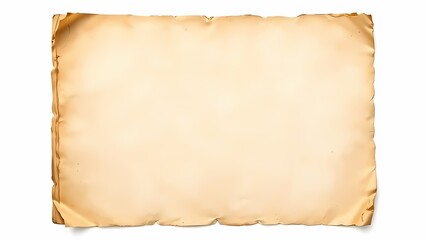 Old paper isolated on white background