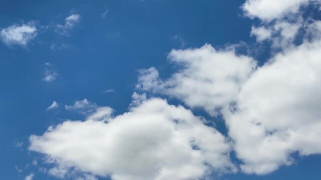 Fast moving clouds timelapse video	