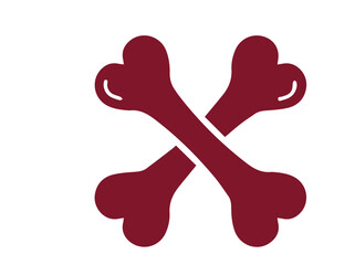 dog bone isolated on white