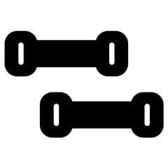 Dumbbell Fitness Sport Glyph Icon