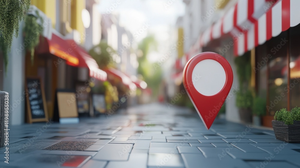 Aufkleber a dynamic concept image representing local search marketing for ecommerce