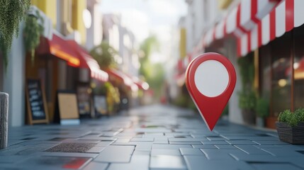 A dynamic concept image representing local search marketing for ecommerce
