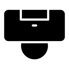 Penalty Field Football Glyph Icon